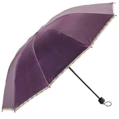 

Jingdong supermarket] Parkson Yang umbrella folding double increase business umbrella three fold umbrella 10 reinforced umbrella dual sunny umbrella 6353 purple