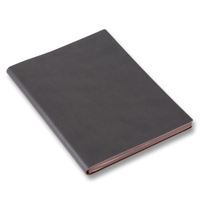 

TRNFA TB-H196 color fashion imported color change PU briefcase senior business notebook soft leather noodle creative office stationery light gray 32K