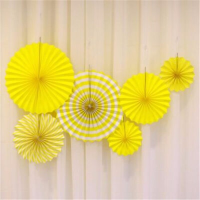 

Birthday party decoration paper fan flower set background wall shopping mall DIY ornaments wedding room window decorative fans