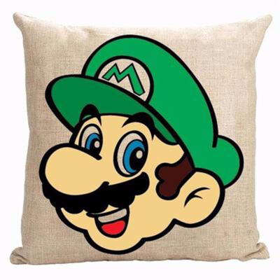 

Cntomlv Super Mario Cushion Without Inner Creative Linern Cotton Square 45cm Home Decor Sofa Car Seat Throw Pillow Case Almofada