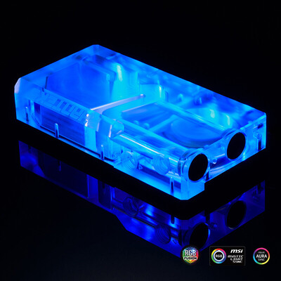 

PHANTEKS R160 computer flat water-cooled water tank copper heat dissipation DDC water pump installation position&pump cover RGB light control Viton military-grade sealing material process