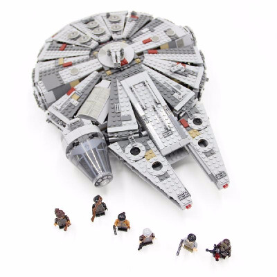 

LEPIN 05007 1381pcs Star Wars Millennium Falcon Force Awakens Spaceship Building blocks Kit Set - Plastic Bag Package