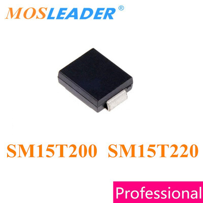 

Mosleader SM15T200 SM15T220 SMC 500PCS DO214AB SM15T200A SM15T200CA SM15T220A SM15T220CA TVS High quality