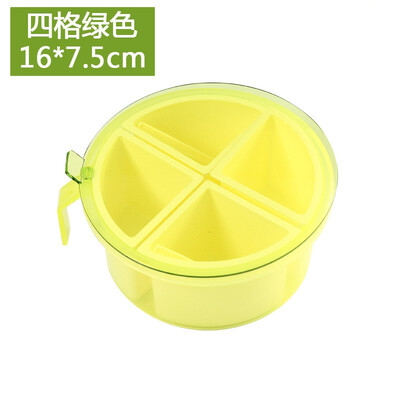 

YINNO Creative Plastic Seal Condiment Tank Barbecue Seasoning Bottlee Grid Starch Box Salt Tank Set Spice Bottle