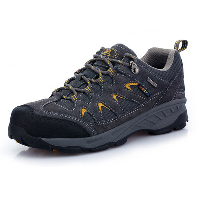 

Thefirstoutdoor hiking shoes outdoor hiking shoes anti-splashing shoes anti-skid wear all palm air cushion 084089 male models dark gray 43 yards