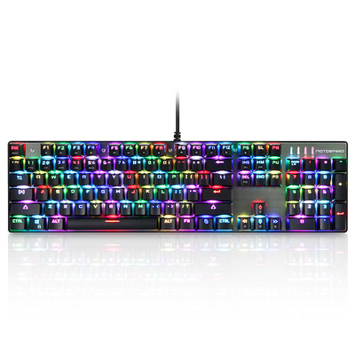 

Mocha Motospeed CK104 RGB mechanical keyboard black green axis
