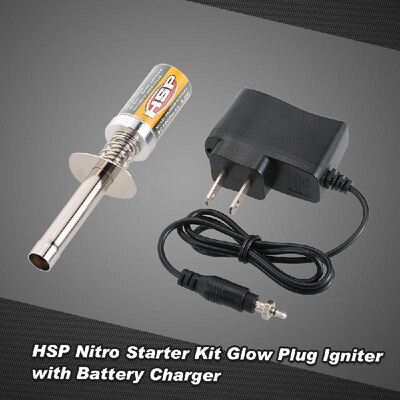 

HSP Nitro Starter Kit Glow Plug Igniter with Battery Charger for HSP RedCat Nitro Powered 18 110 RC Car