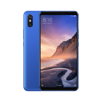 

Mi Max3 big screen game smartphone 6GB128GB Blue Full Netcom 4G mobile phone Dual card dual standby
