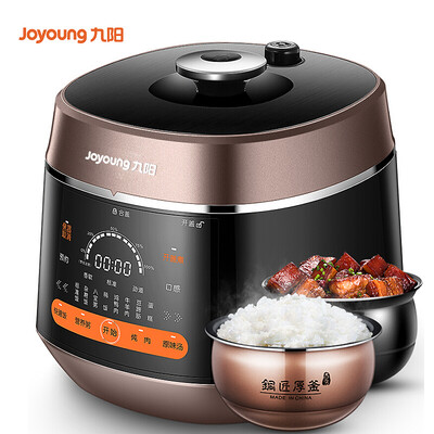 

Joyoung electric pressure cooker pot double bile coppersmith fire open cover nutritious cooking appointment timing pressure cooker