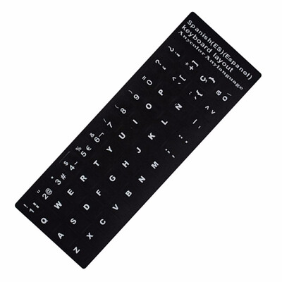 

Russian French English Arabic Spanish Portuguese Keyboard Stickers Letter Alphabet Layout Cover Sticker For Laptop Desktop PC