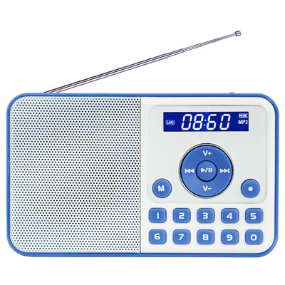 

Panda DSD DS-172 mini audio card small speaker FM radio mp3 player middle&old FM radio semiconductor lithium battery blue