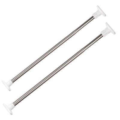 

Yuhuaze stainless steel shower curtain rod free punching telescopic rod bold drying pole pole thickening curtain rod towel bar 130-240cm