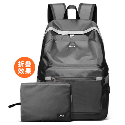 

Golf GOLF backpack folding computer backpack bag 15 inch large capacity waterproof portable storage carrying outdoor travel bag D6BV86732S gray