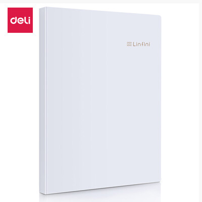 

Deli deli music series 20 pages A4 insert bag information book file folder folder student paper storage bag style gray single only 72411