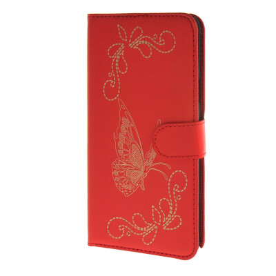 

MOONCASE Butterfly Leather чехол для Wallet Flip Card Slot Stand Back Cover Samsung Galaxy Note 5 красный