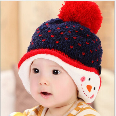 

Buebos Ninos 2015 Autumn Winter New Baby Hat Korean Super Cute Love Cashmere Earmuffs Children Kids Baby Beanie Hat
