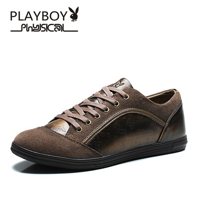 

PLAYBOY brand,Leisure lower-cut sneakers,Retro England style,Men's shoes