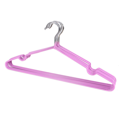 

Steel Wire Dip Coat Hanger With Groove Multi-function Coat Hanger Non-slip Clothes Hanger Metal Money10 Bundles of 1