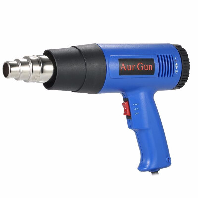 

1800W Industrial Fast Heating Hot Air Gun Adjustable Temperature Hot Heat Shrink Blower Tool with 4 Nozzles AC110V US Plug