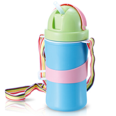 

Kiss me kidsme baby children cup cup drink cup suction tube cup belt type space insulation cup 300ML