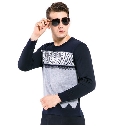 

Snow flying mens thermal underwear thickening plus velvet fashion jacquard lattice couple warm one set XYT5920 Navy 185