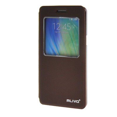 

MOONCASE Case for Samsung Galaxy A5 Case Slim View Window Leather Flip Bracket Back Cover wine