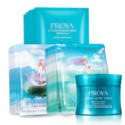 

Polanyi PROYA Mermaid Mask Pack Hydrating Mask 8pc Snow Mask 12pc Sleeping Mask 80g Mask 6pc