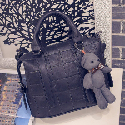 

2016 new women shoulder bags designer messenger bags for laides casual leather tote bag high quality large handbags teddy bears bags