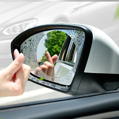 

Car power car rearview mirror rain film reversing mirror side window anti-fog waterproof nano HD film flooding waterproof anti-glare glare universal round 2 piece