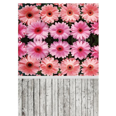 

Pink Sunflower Photo Backdrop 57FT Vinyl Fabric Cloth Digital Printing Photo Background s-973