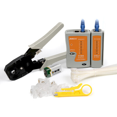 

Jimmy Home JM-GTW7 line meter set stripping pliers network tester crystal head pliers sub-clamp line knife tie multi-function cable clamp 7 piece set