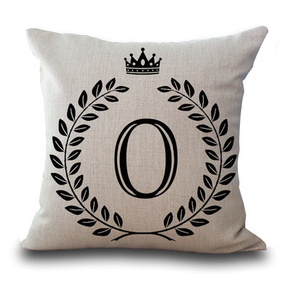 

Cntomlv 1Pcs Crown Letter 4545cm Cotton Linen Throw Pillow Cushion Cover Car Home Decoration Sofa Decor Decorative Pillowcase