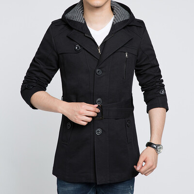 

Necini™ Man' Windbreaker jacket and long sections cultivating cotton coat tide male Korean men