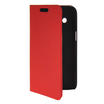 

MOONCASE Slim Leather Flip Wallet Card Pouch with Kickstand Shell Back ЧЕХОЛ ДЛЯ Samsung Galaxy Core 4G G3518 Red