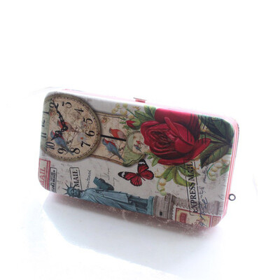 

Brand women PU leather purse female long bag of the Eiffel Tower cartoon printing women wallet fashion clutch bag