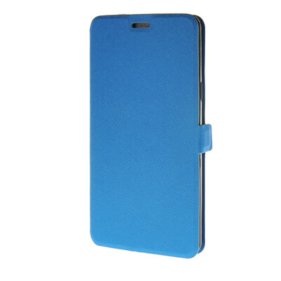 

MOONCASE Cross pattern Flip Pouch Leather Wallet Slim Stand чехол для Samsung Galaxy A7 Blue