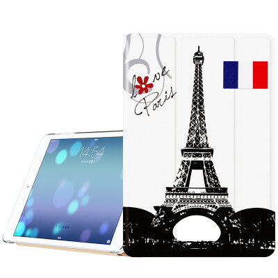 

BIAZE Apple iPad Pro 12,9-дюймовый корпус / корпус с подсветкой и умный спящий трехслойный кожаный иллюстратор серии PB17-Paris style