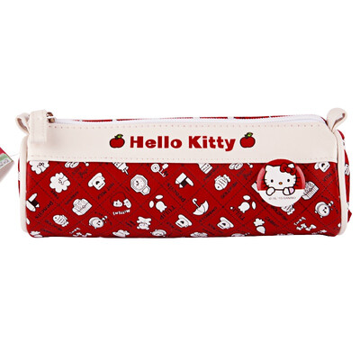 

GuangBo PU Cylinder Pencil Bags Stationery Bags Learning Supplies Hello Kitty KT85003