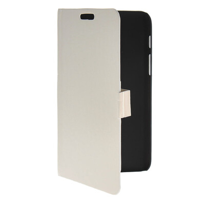 

MOONCASE Slim Leather Flip Wallet Card Pouch with Kickstand Shell Back Case Cover for Samsung Galaxy Tab Q T2558 White