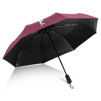 

Ying Yu automatic umbrella folding open large double 30 windproof men&women reinforcement rain&rain dual-use students plus large C1772 red