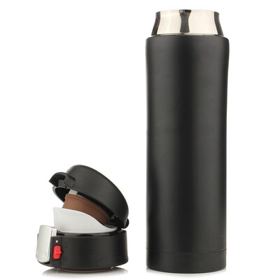 

UpperX 500ML Travel Mug Tea Coffee Water Vacuum Cup Thermos Bottle Stainless Steel Black