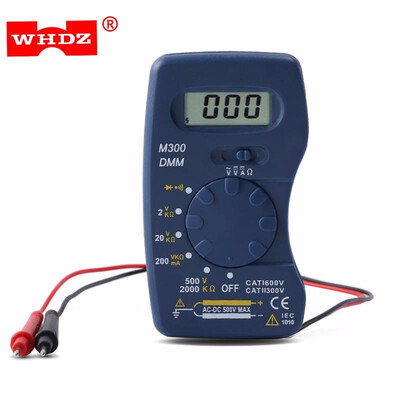 

WHDZ M300 Mini Digital Multimeter Pocket Current Resistance Multitester