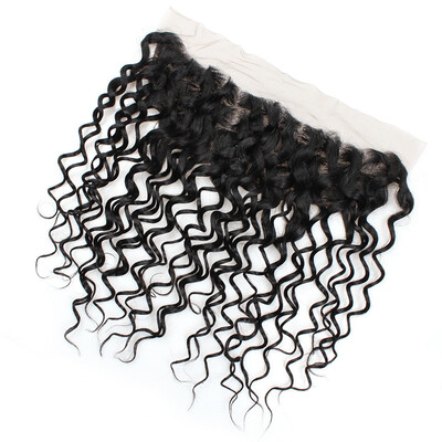 

Ishow Hair Cheap 7A Good Quality Peruvian Water Wave Virgin Hair 134 Lace Frontal Closure