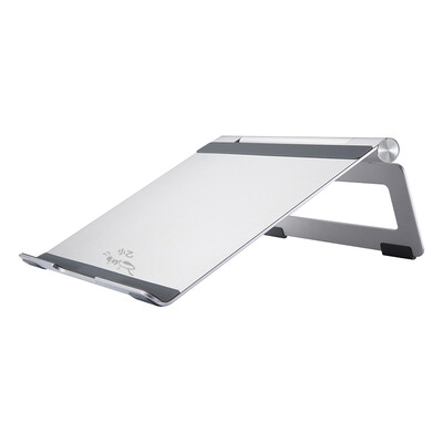 

Small B notebook stand game this lift bracket 1415617 inch computer radiator aluminum alloy desktop folding bracket protect cervical spine for apple millet&other AF29- silver