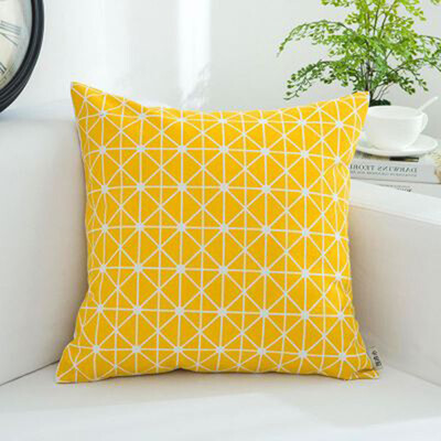 

Cntomlv Colorful Geometry pattern Cushion cover Geometric Printed pillowcases Linen cotton Pillow covers Sofa 45x45cm cushion