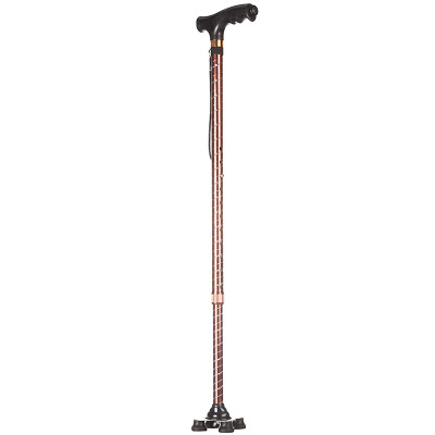 

Zao Kang aluminum small four-foot cane 923 elderly telescopic lamp with crutches