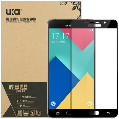 

Плюс отличный Samsung A7 / A7100 / A7108 полноэкранное полное покрытие облигационный стеклянная пленка / защитная пленка телефон черный