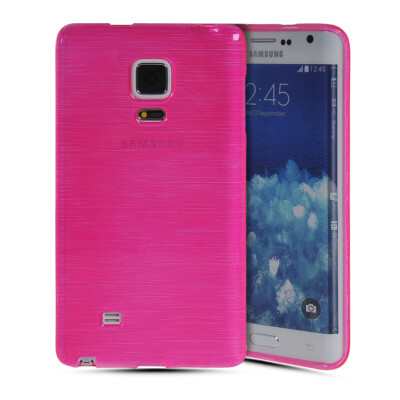 

MOONCASE Soft Flexible Silicone Gel TPU Skin Shell Back Case Cover for Samsung Galaxy Note Edge Hot pink
