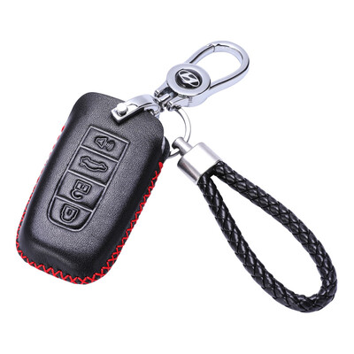 

KING ETING modern key bag leather key set Tucson name map lang moving IX25IX35 Rena Elan special car key chain F section passion red