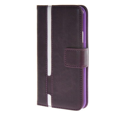 

MOONCASE Senior Leather Flip Wallet Card Slot Bracket Back чехол для Cover Samsung Galaxy S6 фиолетовый